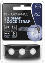 Anillo Performance - VS5 - de Silicona con 3 Broches - Negro