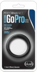 Anillo Performance Silicona Go Pro Cock Ring - Negro.