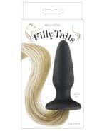 Plug Anal 10.5 cm. Con Cola De Unicornio Rubio