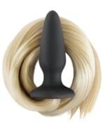 Plug Anal 10.5 cm. Con Cola De Unicornio Rubio - Imagen 2