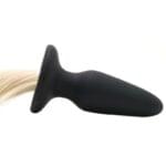 Plug Anal 10.5 cm. Con Cola De Unicornio Rubio - Imagen 4