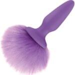 Plug Anal 16 cm. Con Cola de Conejo -Purpura - Imagen 2