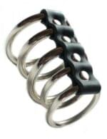 5 Anillos Metálicos Unidos Retardantes Cock Cage. - Imagen 3