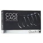 5 Anillos Metálicos Unidos Retardantes Cock Cage.