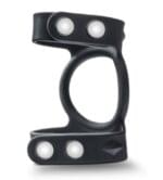 Anillo Doble Retardante de Silicona con Broche -"VS8" - Negro. - Imagen 2
