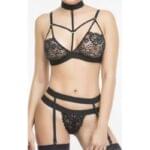 Conjunto Bralette con Gargantilla y Medias. - Imagen 2