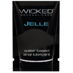 Lubricante Anal a Base de Agua Wicked Jelle 0.10 Oz.