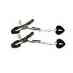 Pinzas Para Pezones con Corazones Negros.