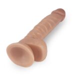 Vibrador Realista 22 cm. Base Succion con Testículos Lovetoy. - Imagen 2