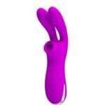 Vibrador y Succionador Pretty Love Ralap 16 cm. - Conejo Succionador Recargable. - Imagen 2