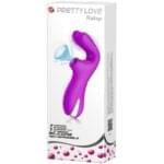 Vibrador y Succionador Pretty Love Ralap 16 cm. - Conejo Succionador Recargable.