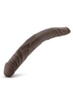 Consolador Doble Placer 35 cm. B Yours 14" Chocolate. - Imagen 4