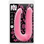 Consolador Doble Placer. Big As Fuk 18" Rosado.