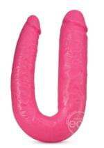 Consolador Doble Placer. Big As Fuk 18" Rosado. - Imagen 4