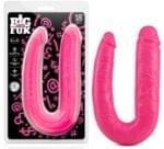 Consolador Doble Placer. Big As Fuk 18" Rosado. - Imagen 3