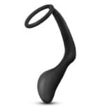 Anillo con Plug Anal Estimulador de Prostata "Adventures " - Negro - Imagen 2