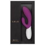Vibrador de Lujo Lelo Ina Wave - Plum 20 cm. Estimulacion Punto G y Clitoris.