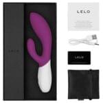 Vibrador de Lujo Lelo Ina Wave - Plum 20 cm. Estimulacion Punto G y Clitoris. - Imagen 4