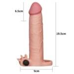 Extensión con Vibración Pleasure X-tender Lovetoy Realística -3'' - Imagen 3