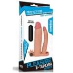 Extension Lovetoy Pleasure X-tender 3'' (7.5 cm) Realística Doble Estimulacion