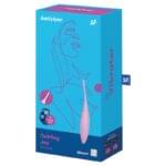 Estimulador Satisfyer Twirling Joy-Pink 18 cm. Impermeable, Recargable y APP.