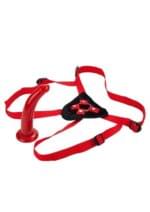 Arnes Con Consolador 20 cm. Removible Rider Rojo. - Imagen 2