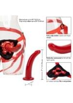 Arnes Con Consolador 20 cm. Removible Rider Rojo. - Imagen 4
