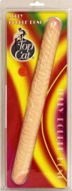 Consolador Doble Placer 38 cm. - Beige.