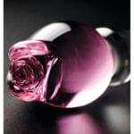 Consolador de Cristal Forma De Rosa - Imagen 4