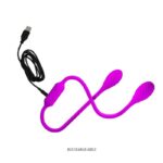 Vibrador Doble Recargable Flexible 65.5 cm. Dream Lover´s Whip. - Imagen 4