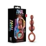 Anal Adventures Matrix 14 cm.- Beaded Loop Plug - Copper - Imagen 2