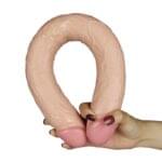 Consolador Doble Punta 43 cm. Realistic Slim Ultra Love Toy. - Imagen 2