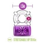 Anillo Vibrador Recargable Play With Me - Purple - Imagen 3