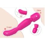 Vibrador Masajeador Recargable con Temperatura Iris. - Imagen 3