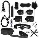 kit de Bondage Negro. 13 Pcs.