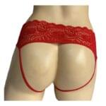 Panty Descubierto en Encaje Color Rojo. - Imagen 2