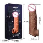 Funda Realistica con Anillo Testicular - Lock Love Yeain