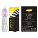 Funda Trasparente con Puntos Estimulantes y Vibracion - Ejaculation Yeain. - Imagen 2
