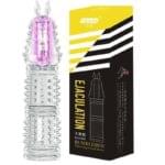 Funda Trasparente con Puntos Estimulantes y Vibracion - Ejaculation Yeain.