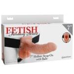 Consolador Arnés 17.5 cm. con orificio Fetish Fantasy.