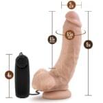 Vibrador 23 cm. Loverboy Realista - Tennis Champ - Piel. - Imagen 5