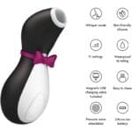 Estimulador de Clitoris Satisfyer Pro Penguin Next Generation Negro. - Imagen 3