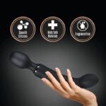 Varita 24 cm. de Masaje Vibratoria Motor Dual 2 en 1, 7 Funciones Lush Gia - Imagen 2