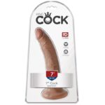 Consolador 19 cm. Realistico con Succion King Cock - Bronce.