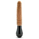 Blush Dr. Skin Silicone Dr. Arthur Large Vibrante, Giratorio y de Empuje de 10,5 pulgadas en color canela - Imagen 7
