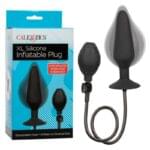 Plug Anal 15 cm. Inflable X-Large Silicone Negro. - Imagen 3