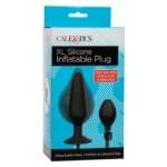 Plug Anal 15 cm. Inflable X-Large Silicone Negro.