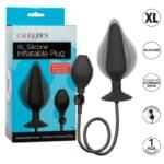 Plug Anal 15 cm. Inflable X-Large Silicone Negro. - Imagen 6
