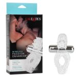 Anillo Vibrador con Estimulacion Clitorial Transparente.