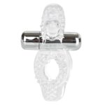 Anillo Vibrador con Estimulacion Clitorial Transparente. - Imagen 2